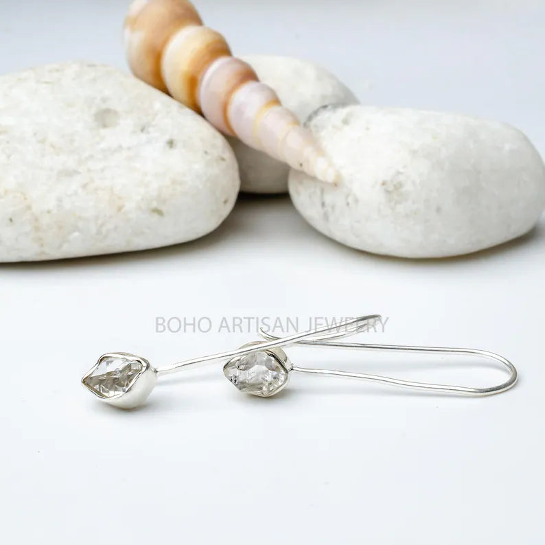 Unique Gemstone Jewelry, Silver Earring, Earring, Jewelry, Jewelry Gift, Handmade Jewelry, Women Earrings, Wire Earrings, Sterling Silver Earrings, Silver Dangle Earrings, Raw Aquamarine Earrings, Handmade Jewelry Earrings, Handmade Earrings, Gemstone Earrings, Earrings for Women, Earrings Dangle, Earing Woman, Aquamarine Earrings