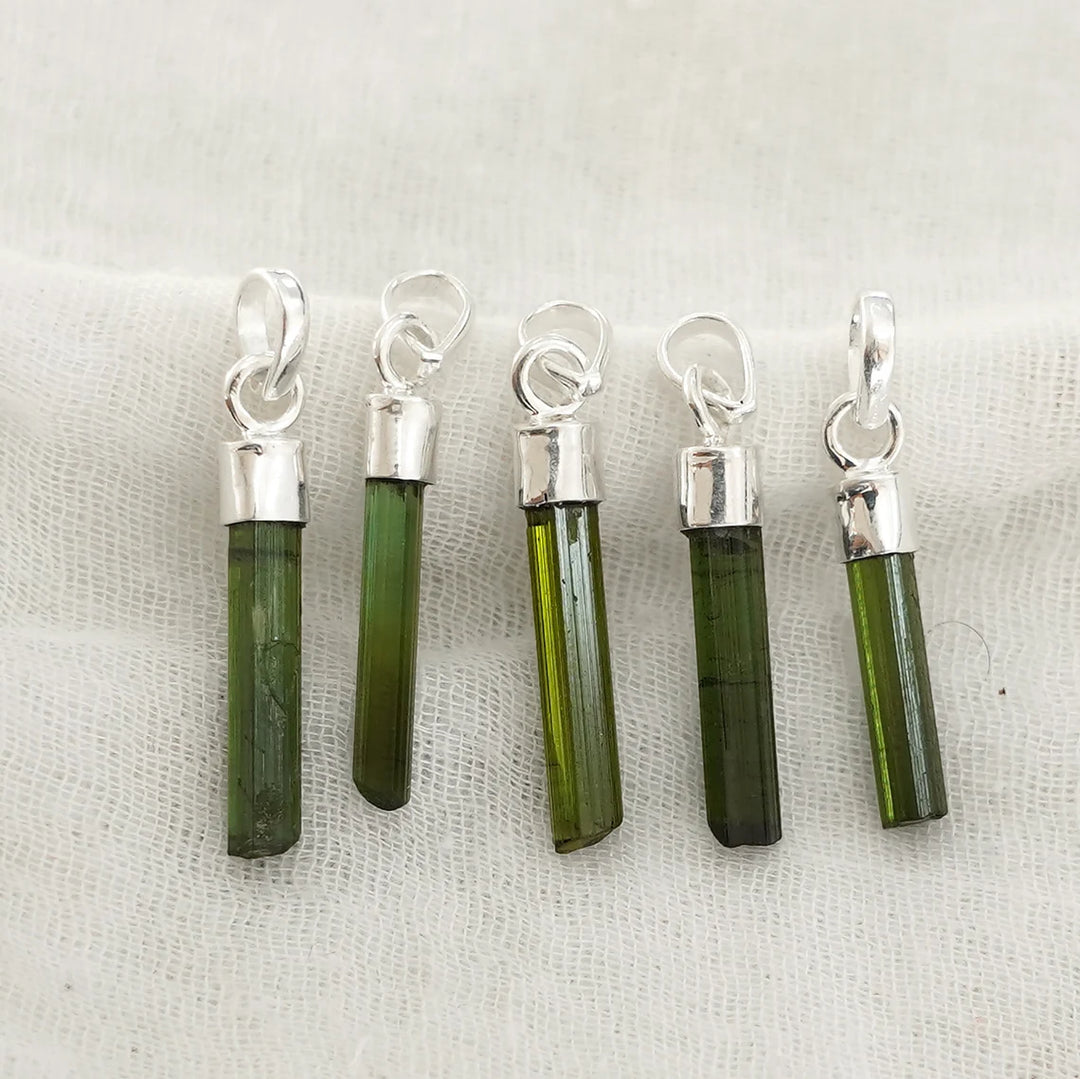 Raw Aquamarine Crystal Pendant: Sterling Silver Boho Jewelry