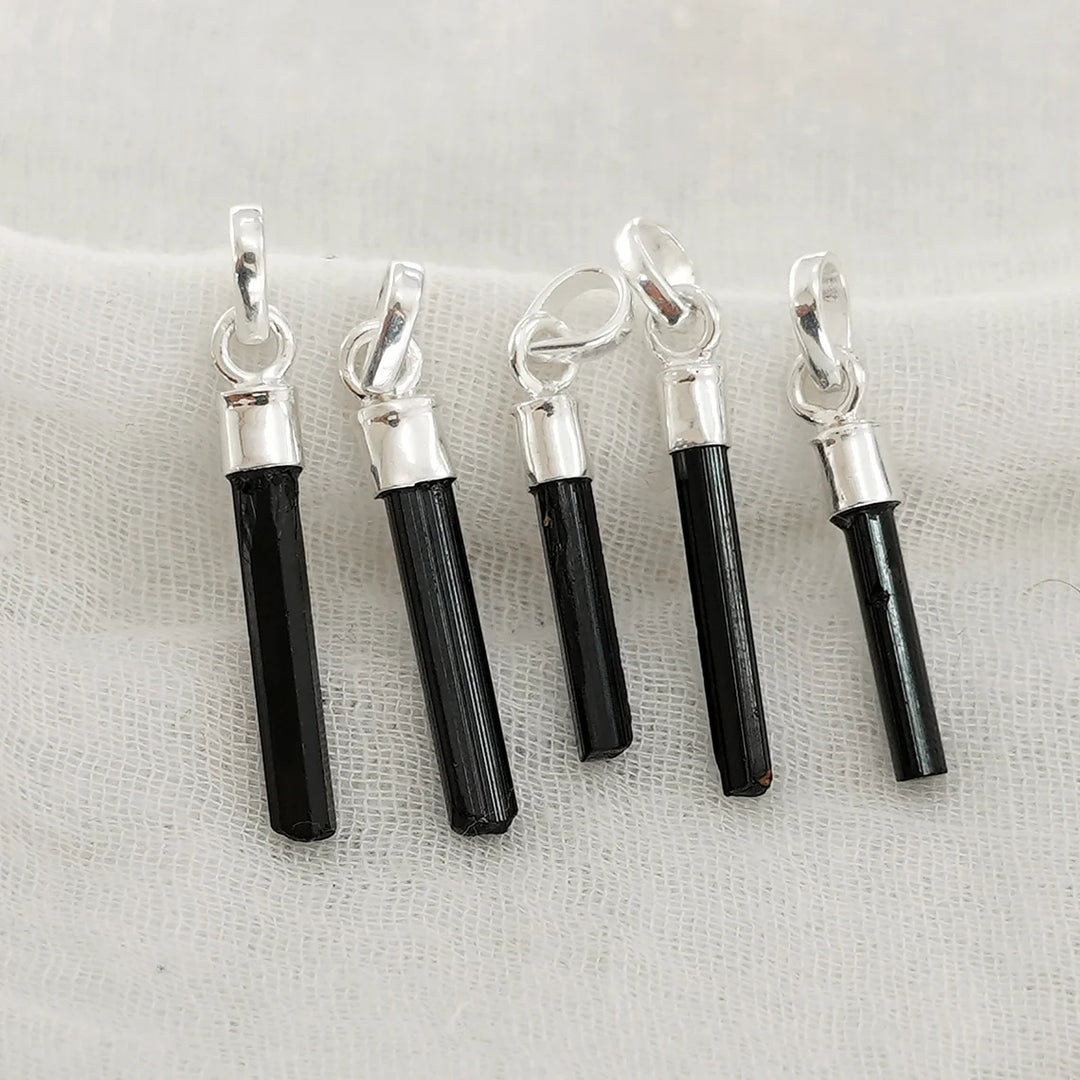 Raw Aquamarine Crystal Pendant: Sterling Silver Boho Jewelry