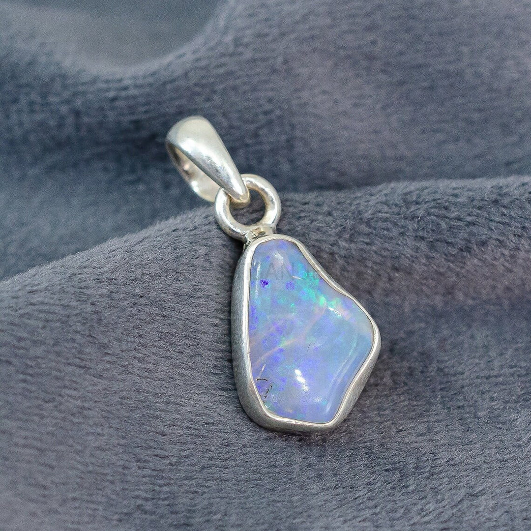 Opal Jewelry Set, Ethiopian Opal Pendant, Fire Opal Ring, Handmade Silver Jewelry, Healing Crystal, October Birthstone Jewelry, Gift For Her