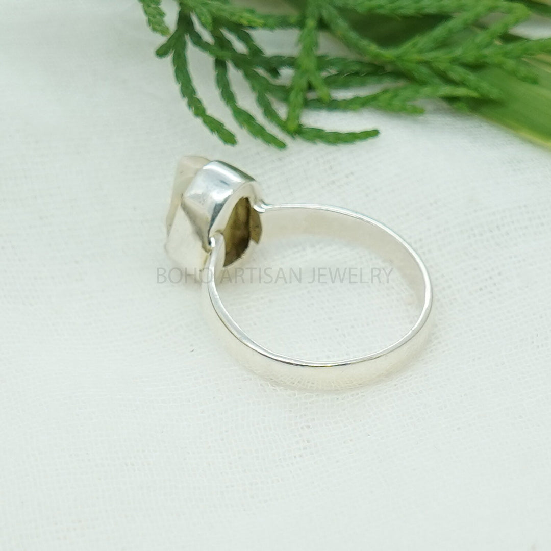 Raw Fire Opal Ring, Ethiopian Opal Ring, October Birthday Gift, Raw Stone Jewelry, Ring For Women, Engagement Ring - Gift For Her