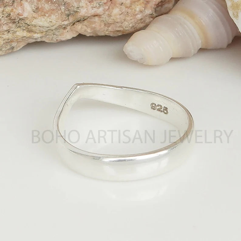 Sterling Silver Stacking Ring Set: CZ Diamond Paved Band