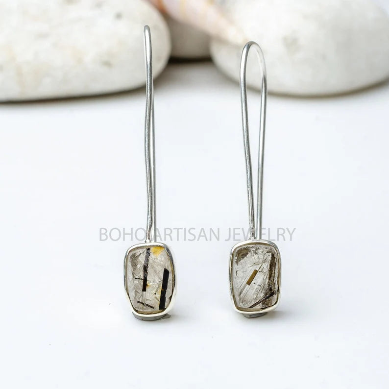 Raw Opal Drop Earrings, Ethiopian Fire Opal Earring, Dangle Earrings, Silver Handmade Earring, Gift For Her, Opal Jewelry, Christmas Gift