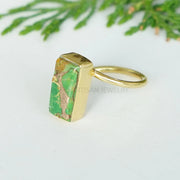 Copper Turquoise Ring: Twisted Sterling Silver Band, Boho Jewelry