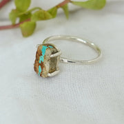 Royston Turquoise Ring: Sterling Silver Boho Jewelry