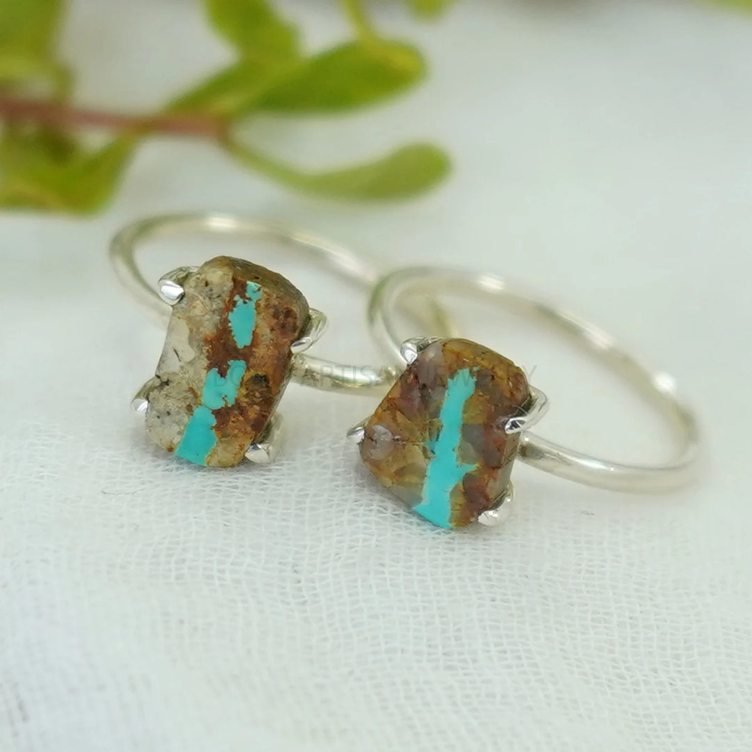 Royston Turquoise Ring: Sterling Silver Boho Jewelry