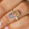 Raw Ametrine Ring, Bi Color Gemstone Ring, Handmade Ring, Ametrine Silver Jewelry, Boho Ring, Birthstone Ring | Gift For Girls