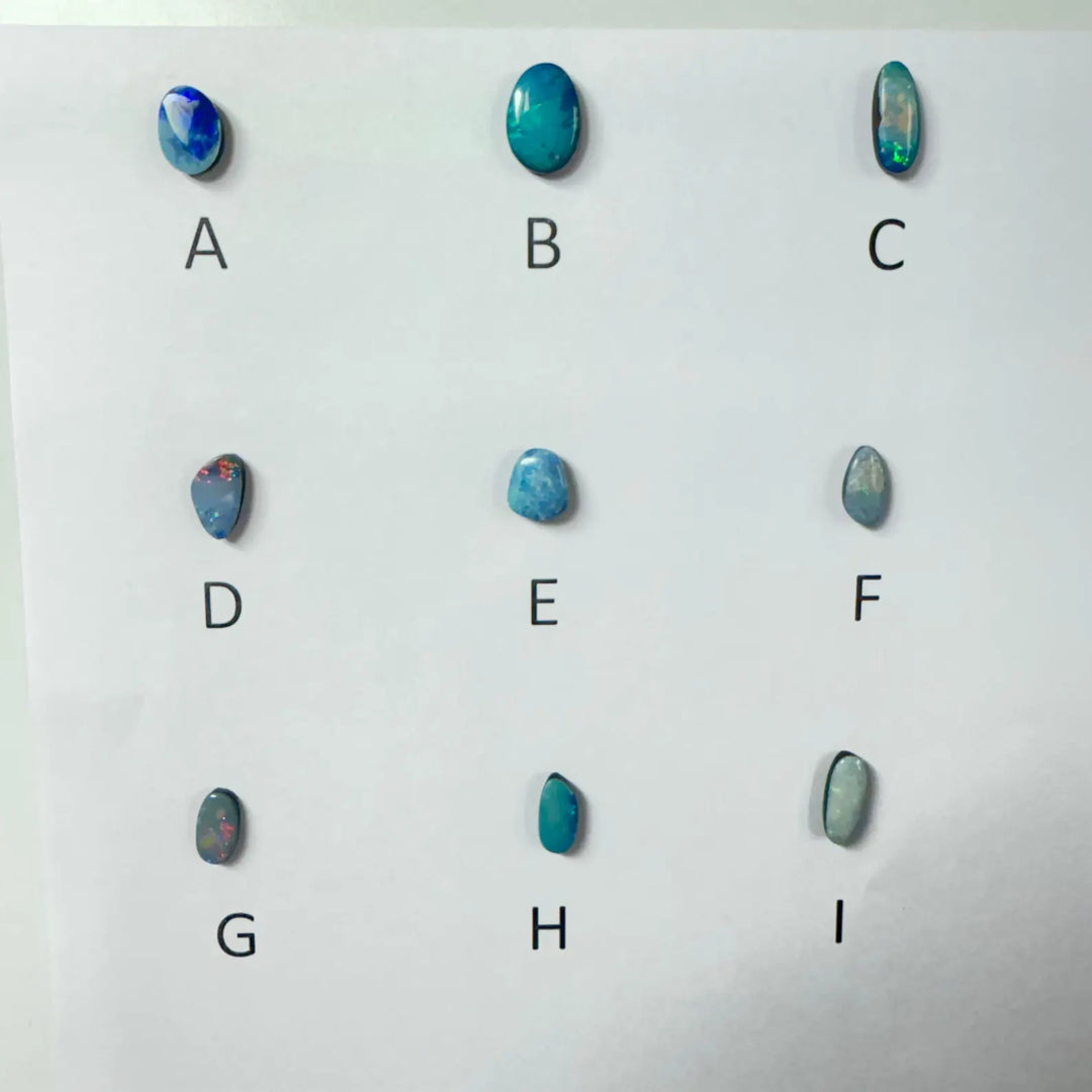 Boho Australian Opal Doublet Necklace: 925 Sterling Silver Pendant