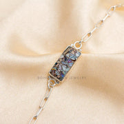 Australian Opal Bracelet: Handmade Sterling Silver Adjustable Gemstone Jewelry