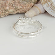 Sterling Silver Stacking Ring Set: CZ Diamond Paved Band