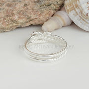Sterling Silver Knot Ring: Twisted Band, Promise Ring